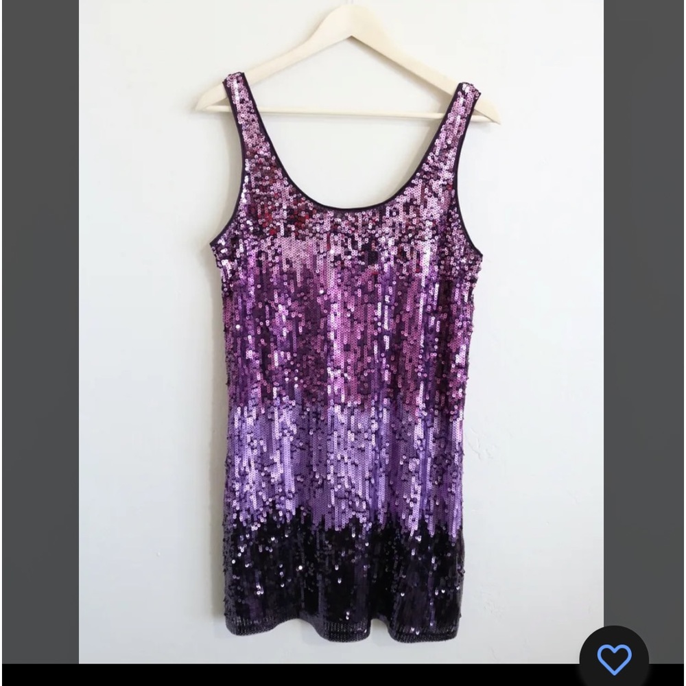 Express sequin purple dress. Size medium.